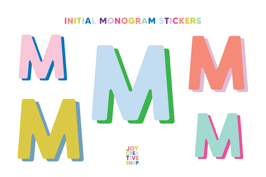 Alphabet Sticker Sheet - M