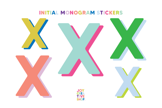 Alphabet Sticker Sheet - X