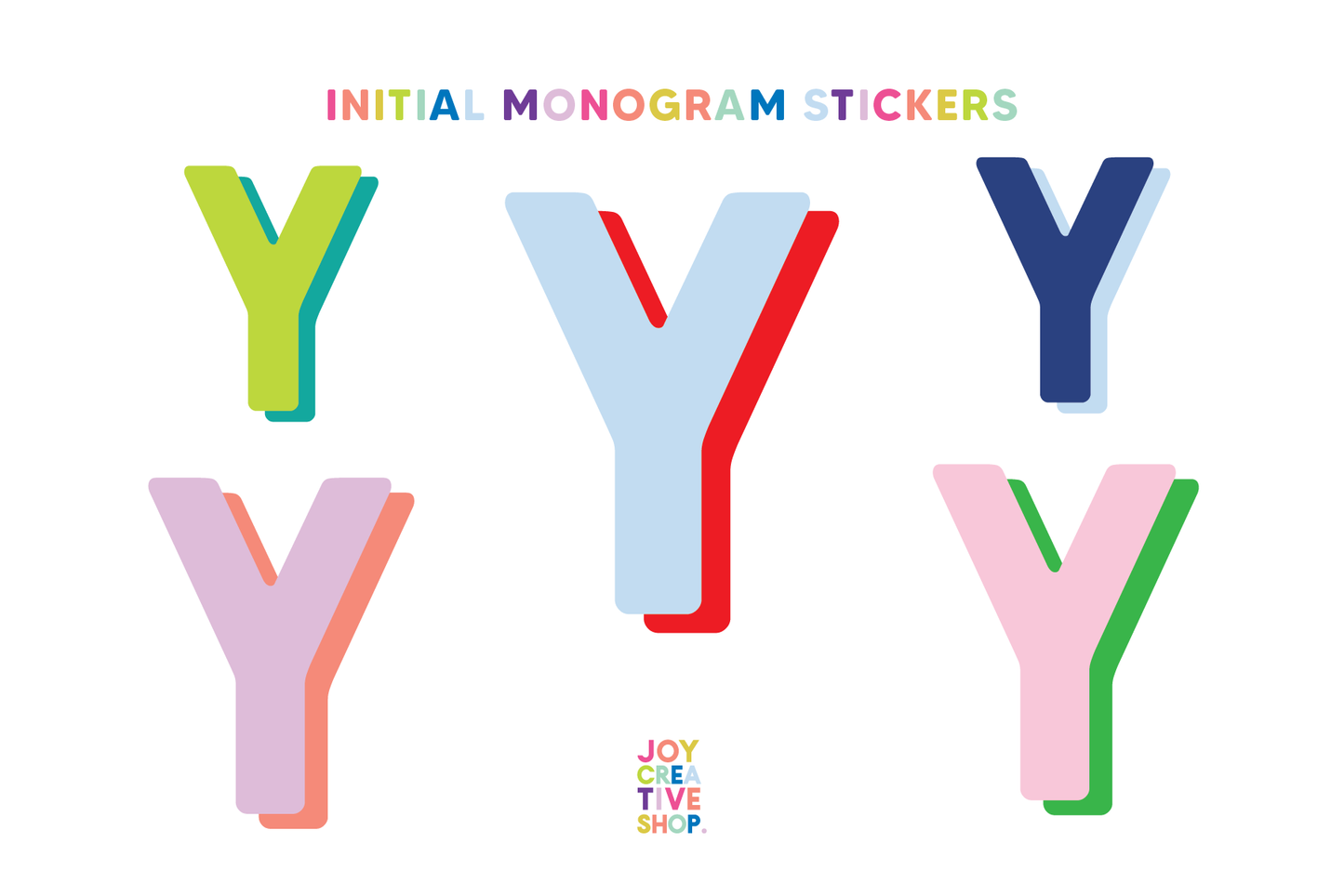 Alphabet Sticker Sheet - Y