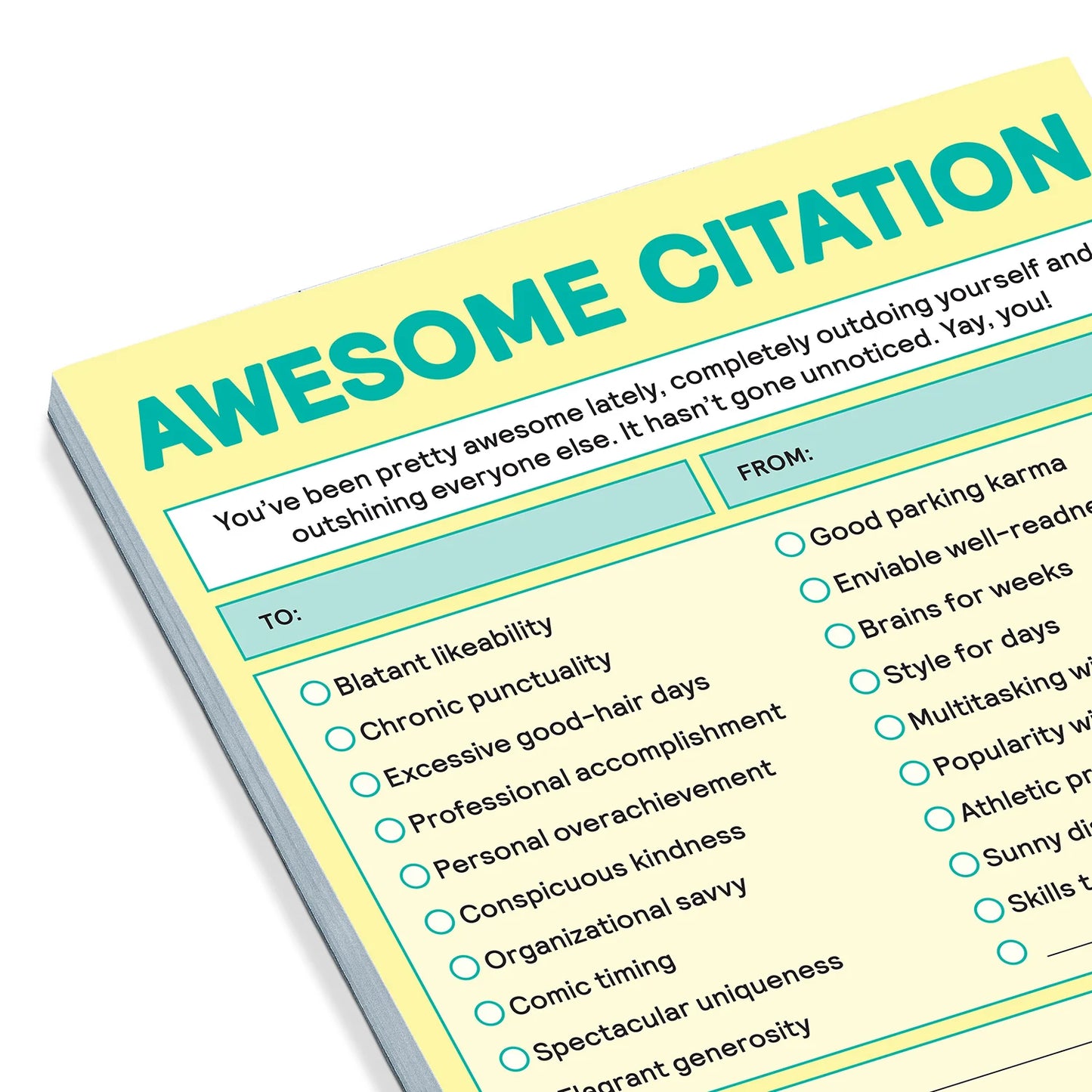 Awesome Citation Nifty Note Pad