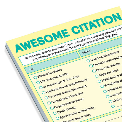 Awesome Citation Nifty Note Pad