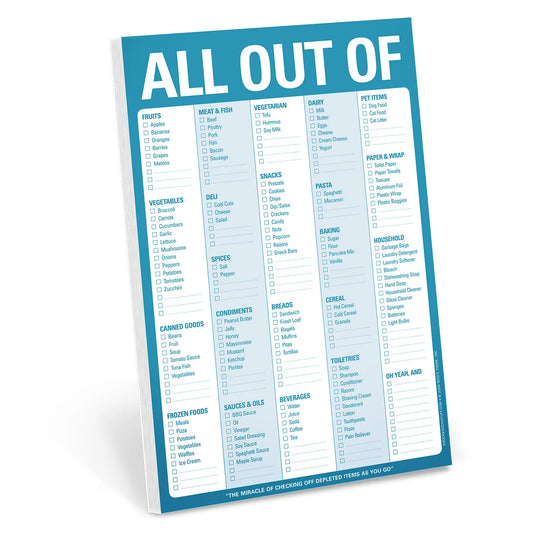 All Out Of® Pad with Magnet (Blue)