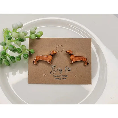 Dachshund Stud Earrings