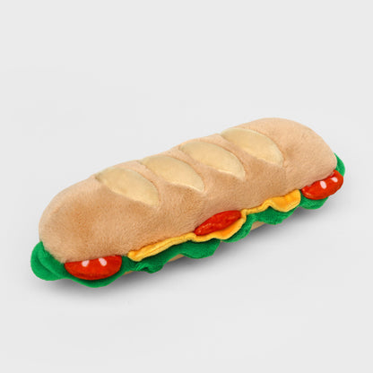 Plush Baguette Zip Pouch