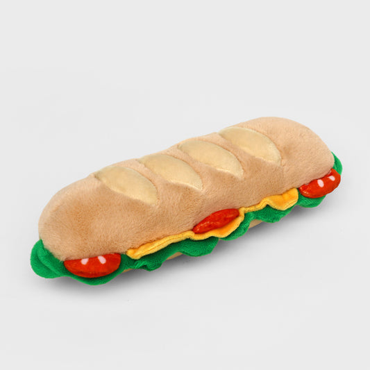 Plush Baguette Zip Pouch