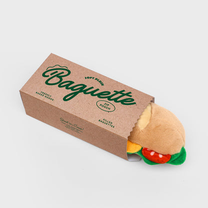 Plush Baguette Zip Pouch