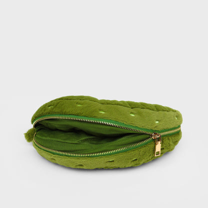 Plush Pickle Zip Pouch