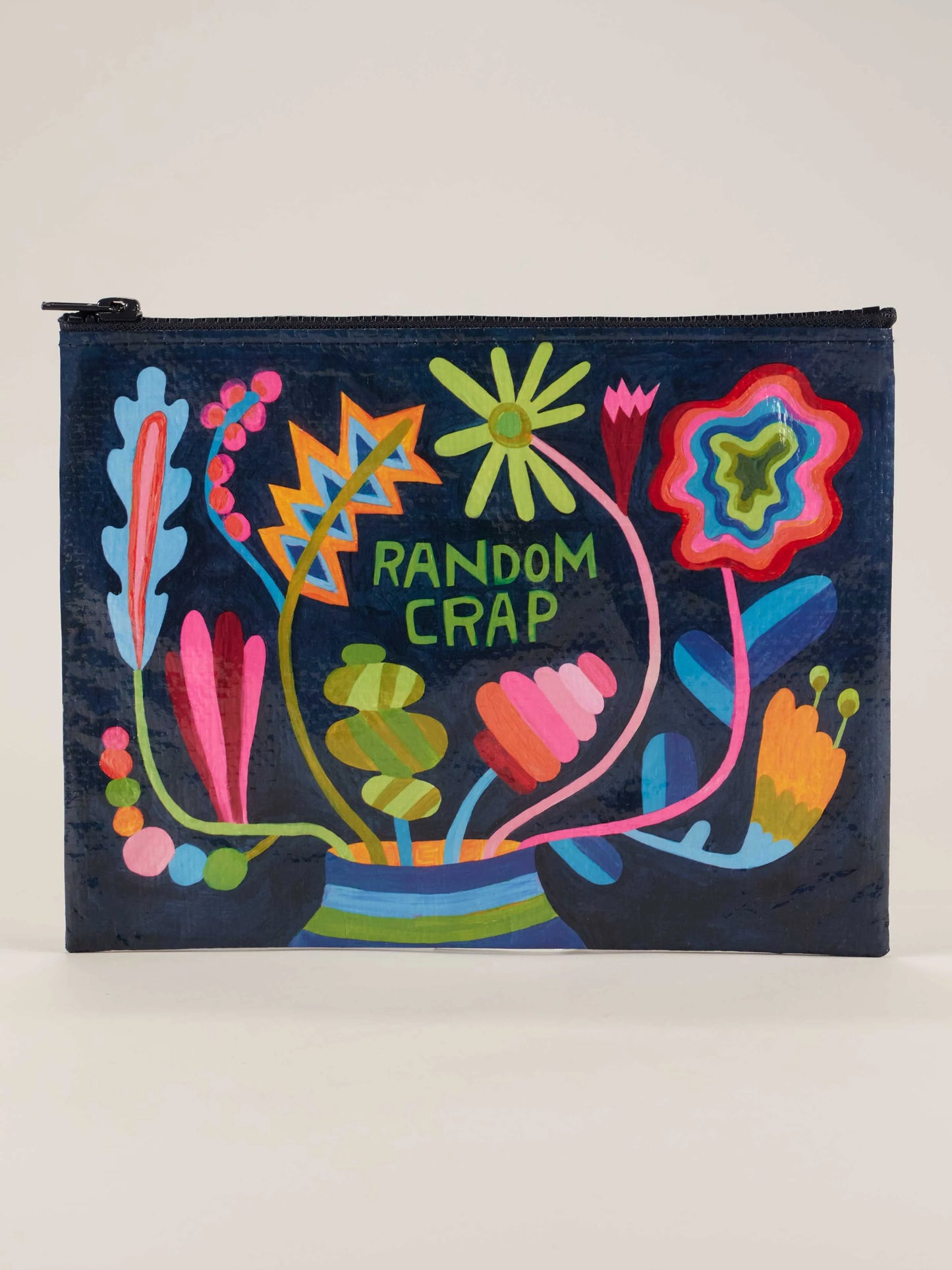 Random Crap Floral Zipper Pouch