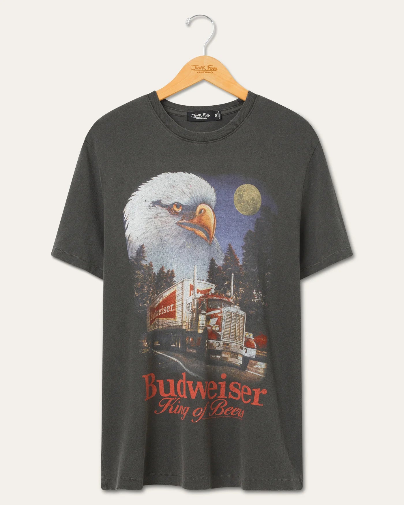 Budweiser Semi Truck Vintage Tee - Vintage Black