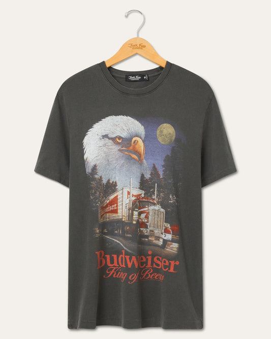 Budweiser Semi Truck Vintage Tee - Vintage Black