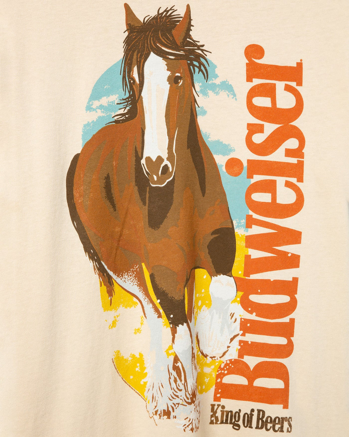 Budweiser Clydesdale Vintage Tee - Camel