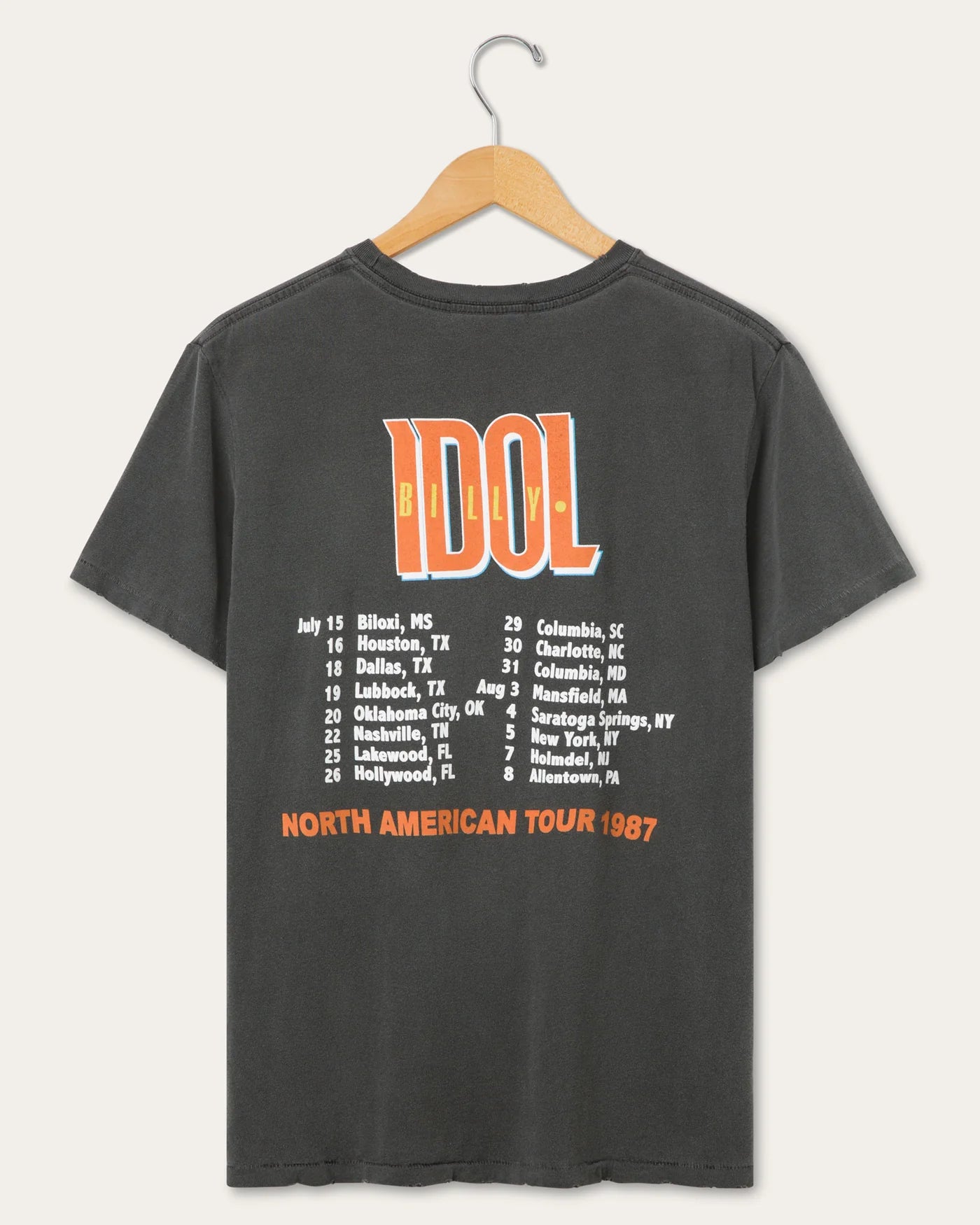 Billy Idol 1987 North American Tour Tee - Black