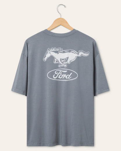 Ford Mustang Jersey Tee - Deep Indigo