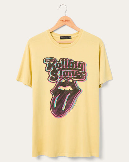 The Rolling Stones Logo Vintage Tee - Yellow