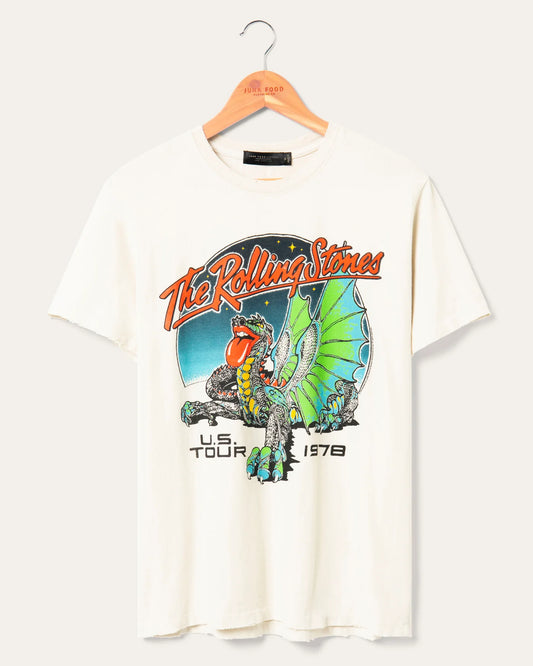 Rolling Stones US Tour 1978 Vintage Tee - White