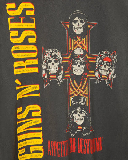 Guns N' Roses Cross Flea Market Tee - Black