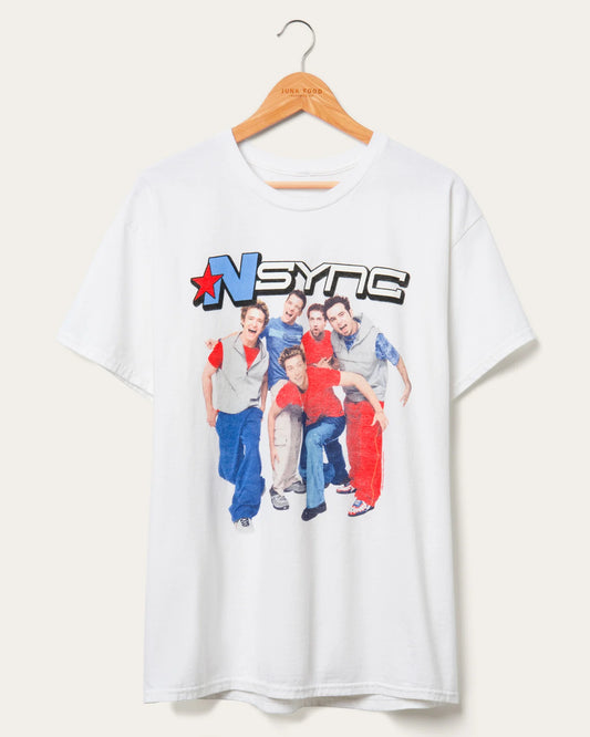 Nsync 1999 US Tour Flea Market Tee - White