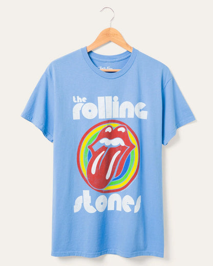 Rolling Stones Bullseye Tee - Carolina Blue
