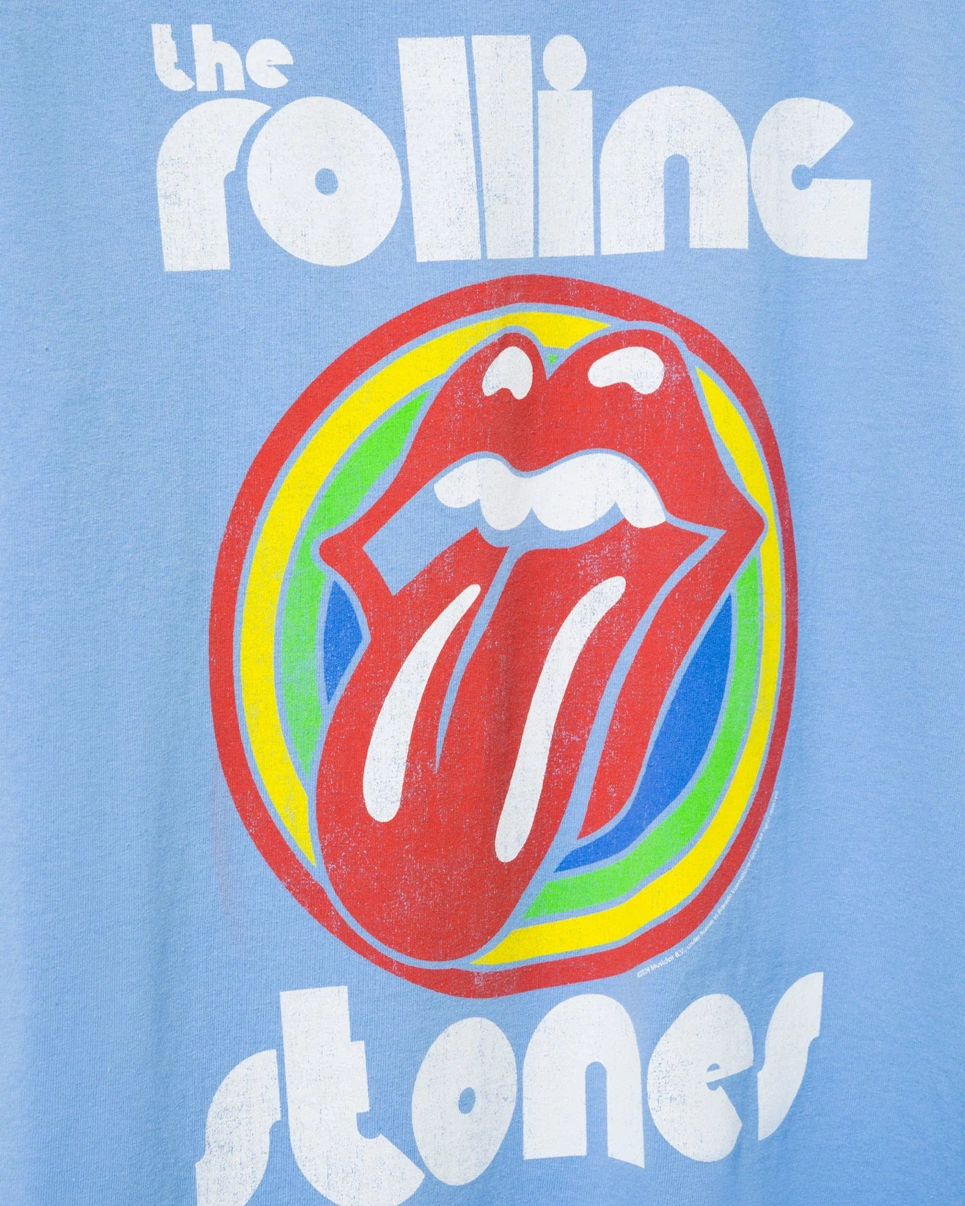 Rolling Stones Bullseye Tee - Carolina Blue