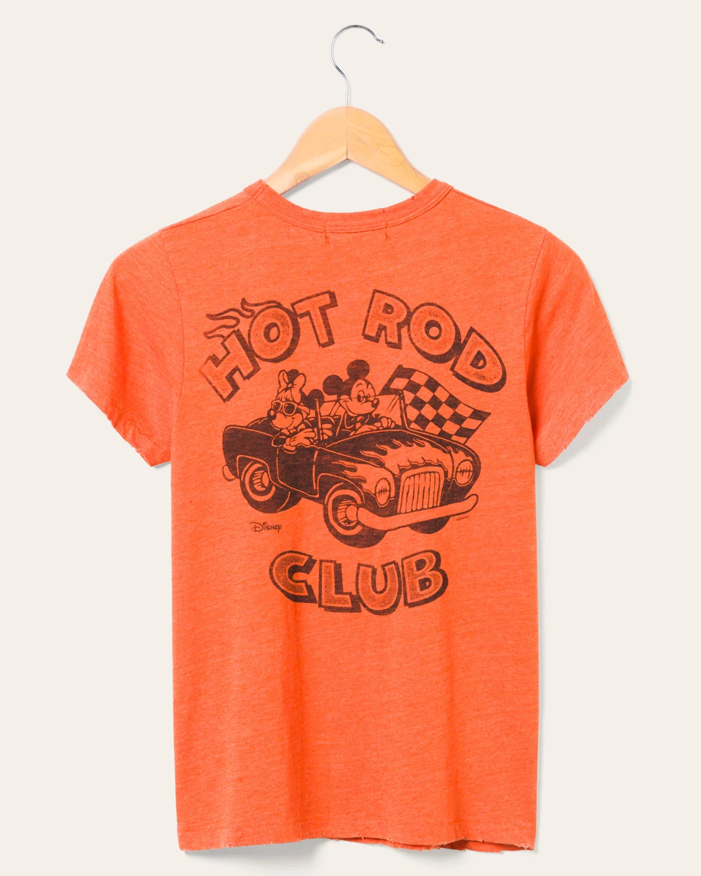 Women's Mickey and Minnie Hot Rod Tee - Orange