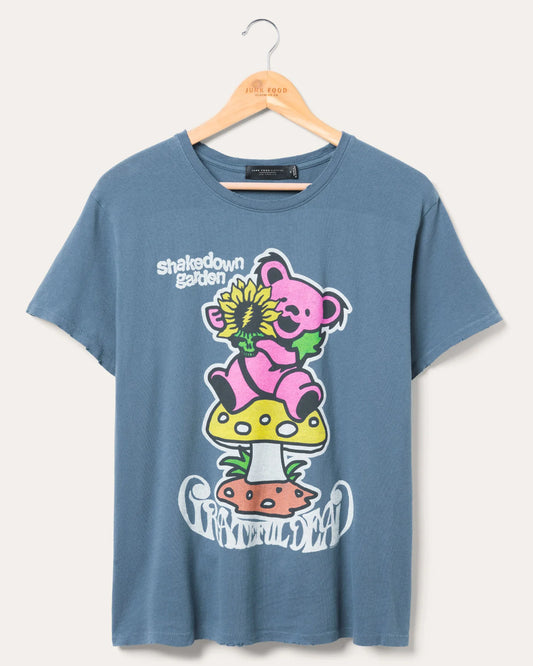Women's Grateful Dead Shakedown Garden Vintage Tee - Deep Indigo