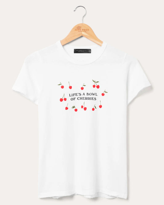 Life's a Bowl of Cherries Tee - White