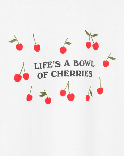 Life's a Bowl of Cherries Tee - White