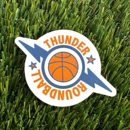 Thunder Roundball Sticker