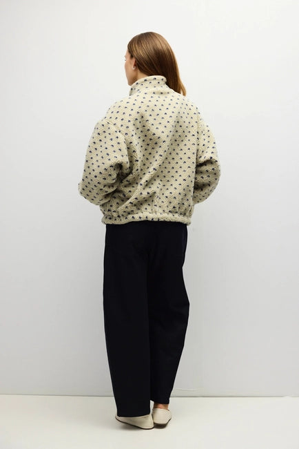 The Leslie Jacket - Taupe/Blue