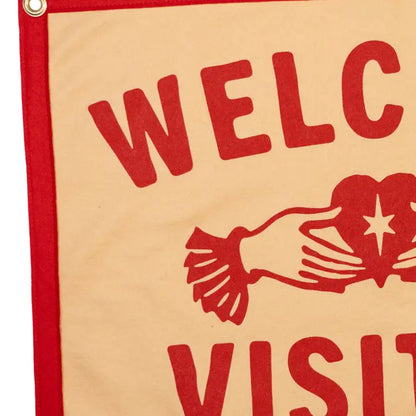 Welcome Visitor Camp Flag