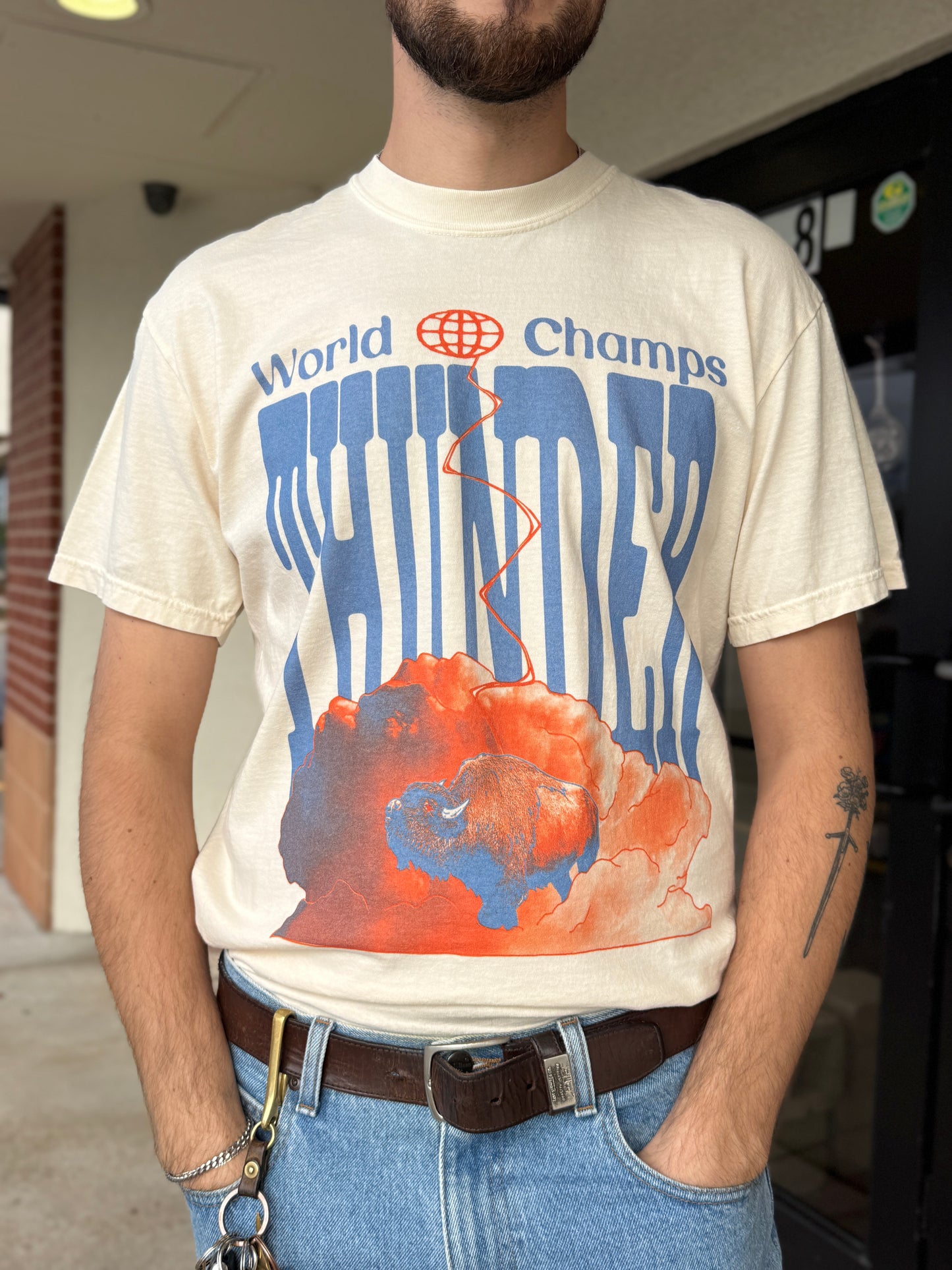 OKC World Champs CC Tee - Ivory