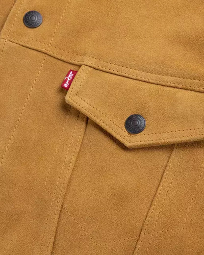 Highland Suede Trucker Jacket – Blue Seven Highland Suede Trucker Jacket – Blue Seven