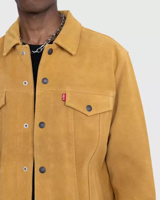 Highland Suede Trucker Jacket