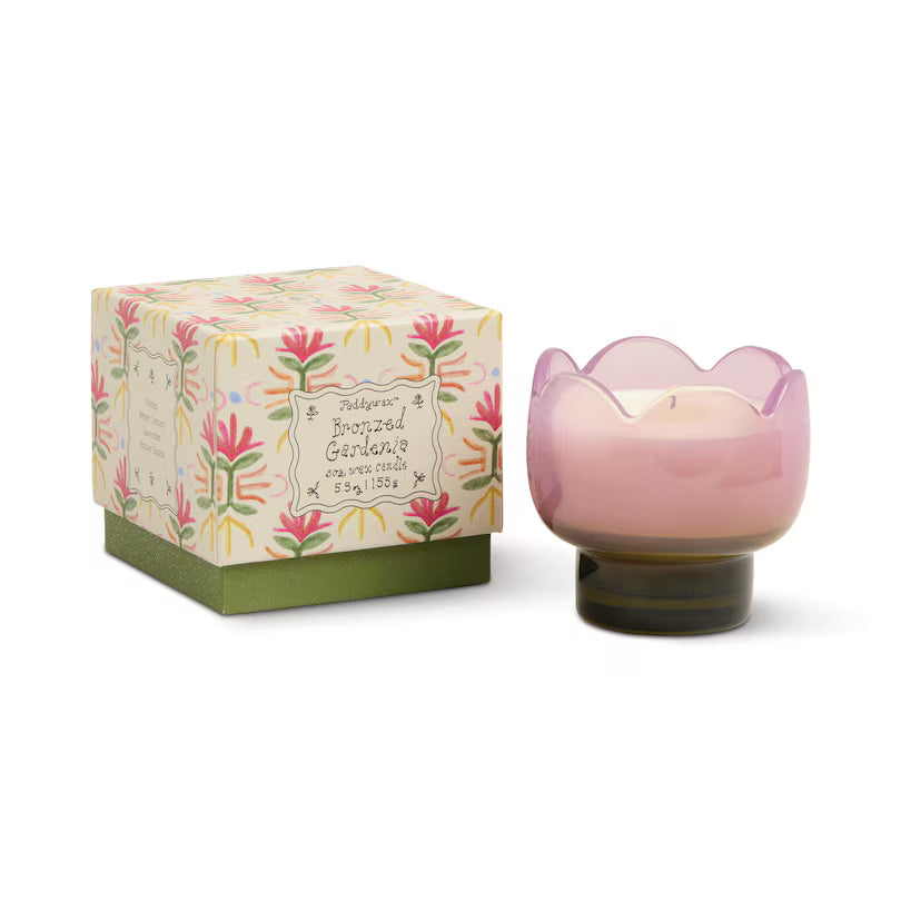 Tulip 5.5oz Glass Candle - Bronzed Gardenia