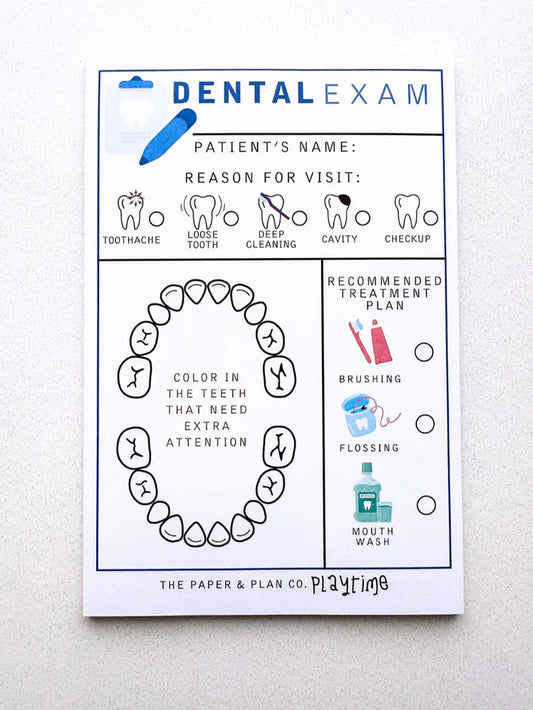 Kid's Imagination Playtime Pads - Dental Exam