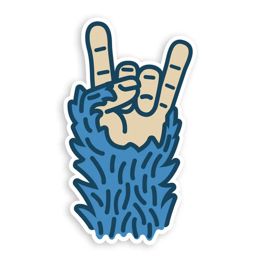 Bigfoot Rock On Sticker