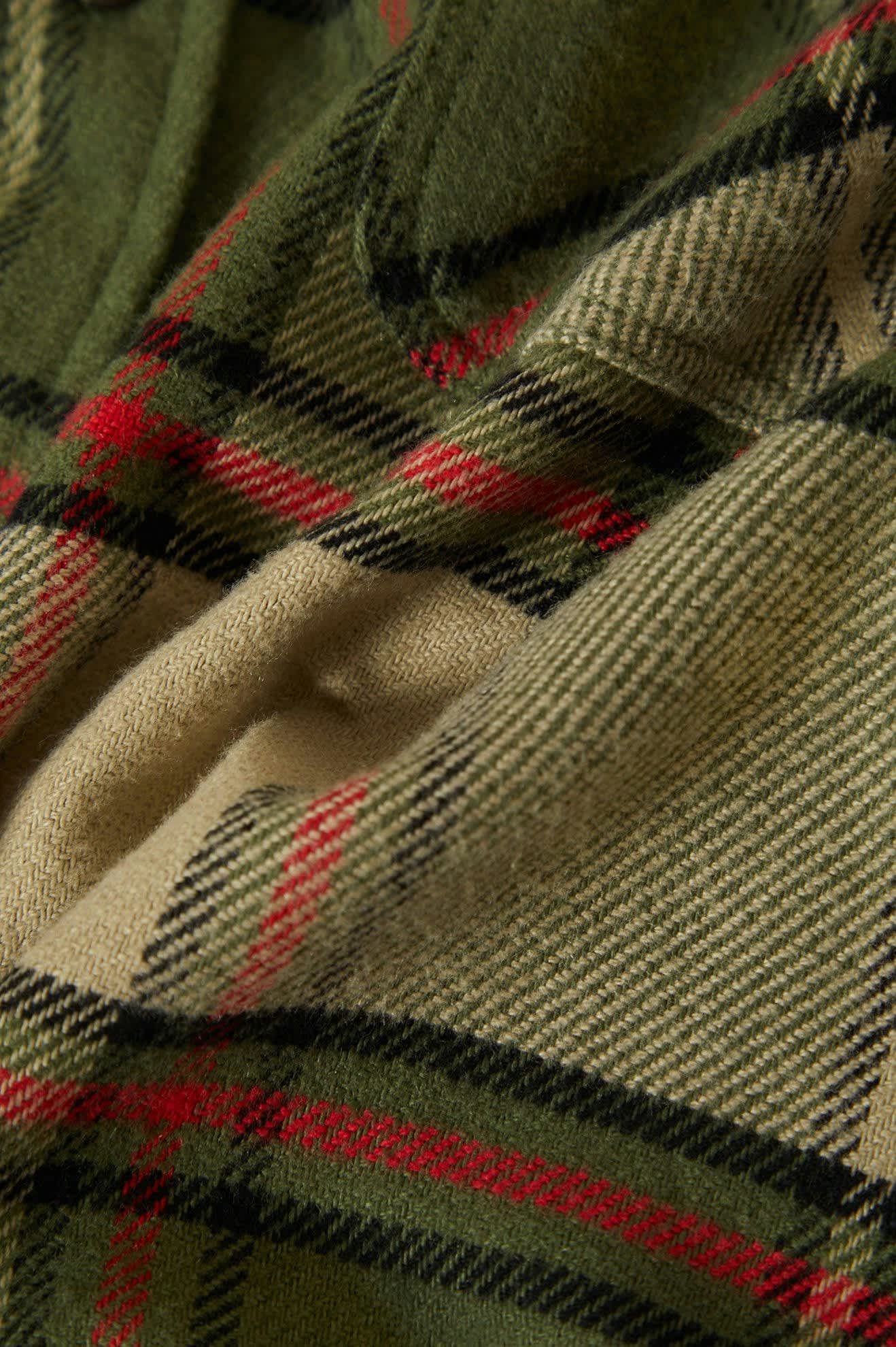 Bowery L/S Flannel - Wild Green/Elm/Adrenaline Rush