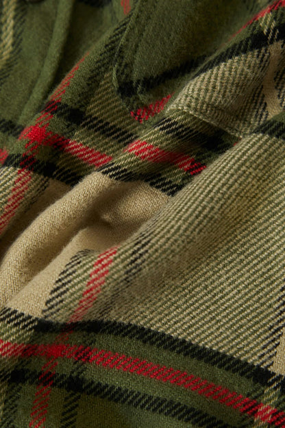 Bowery L/S Flannel - Wild Green/Elm/Adrenaline Rush