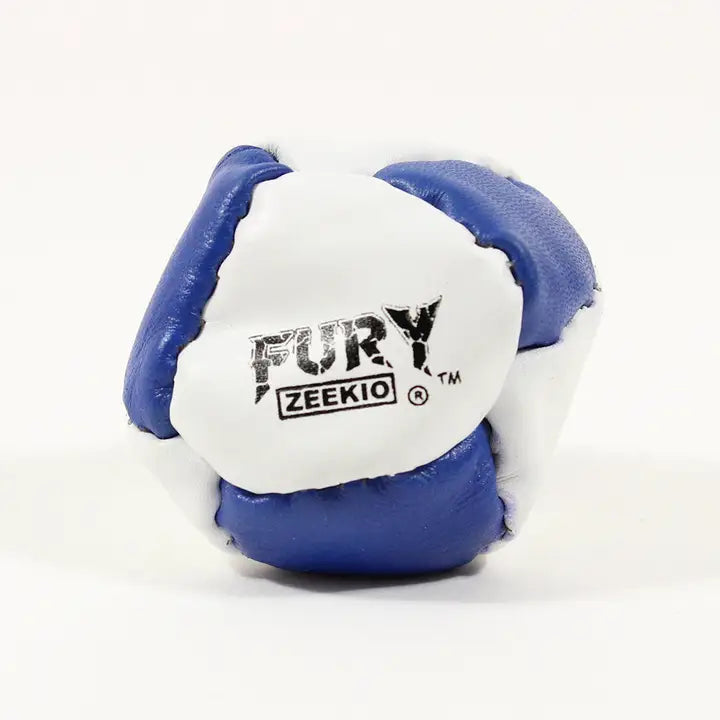 8 Panel Footbag - Blue and White