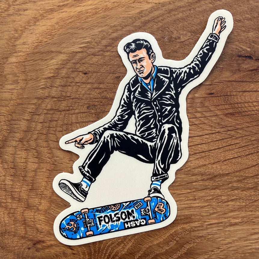 Skate Cash Vinyl Sticker 4"