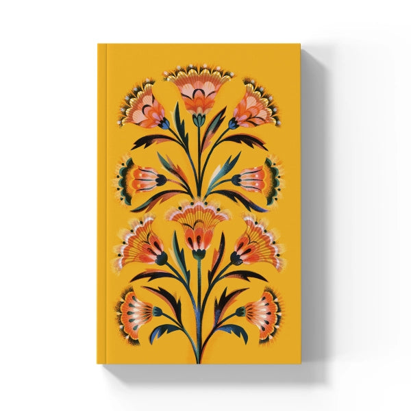 Golden Floral Classic Layflat Journal Notebook