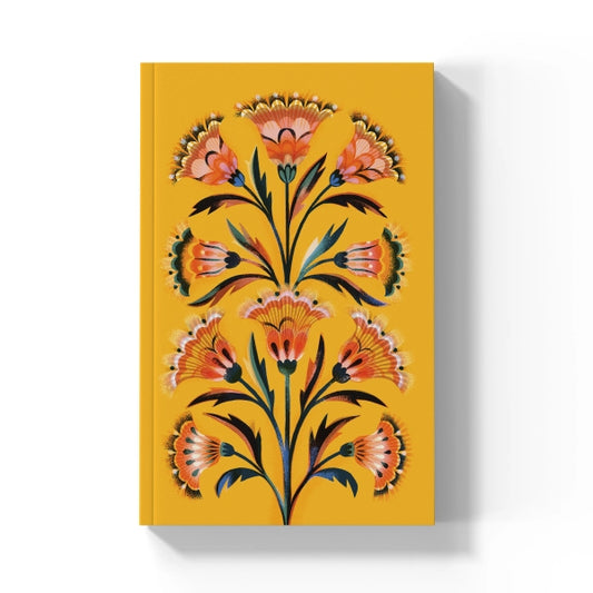 Golden Floral Classic Layflat Journal Notebook