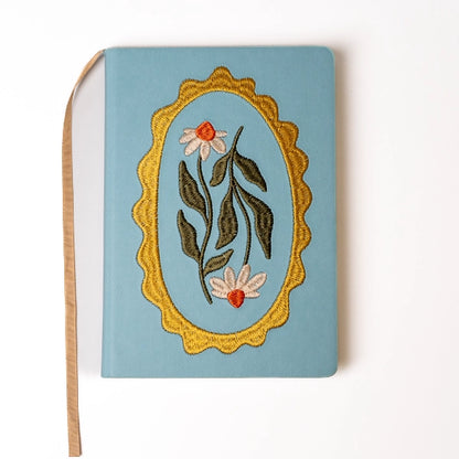 Daisy Frame Hardbound Embroidered Notebook Journal