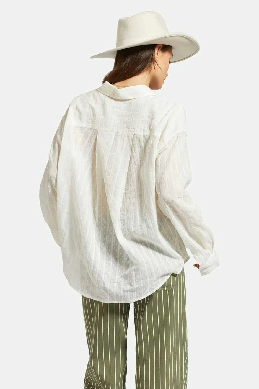 East Side Boxy L/S - White