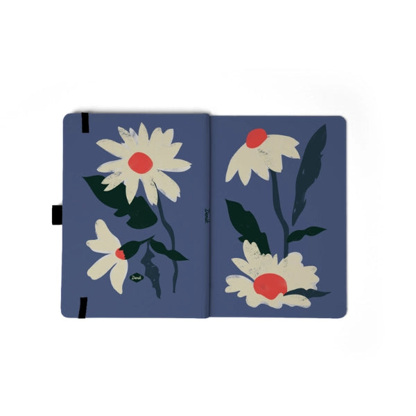 Daisy Stem Soft Touch Hardbound Layflat Notebook