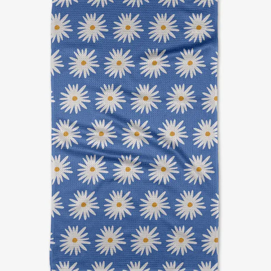Tea Towel - Blue Daises