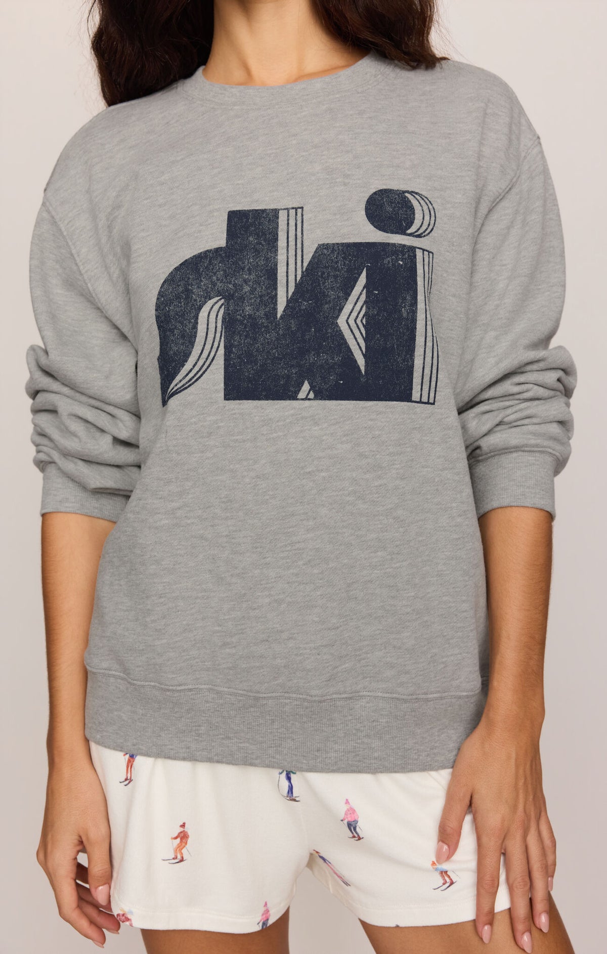 Ski Sweatshirt - Classic Heather Grey