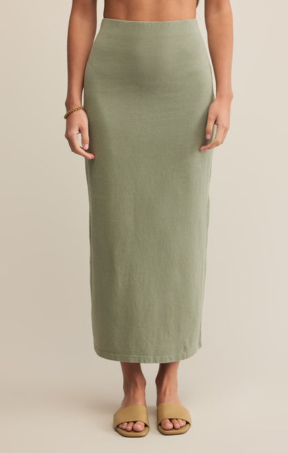 Gail Midi Skirt - Avocado