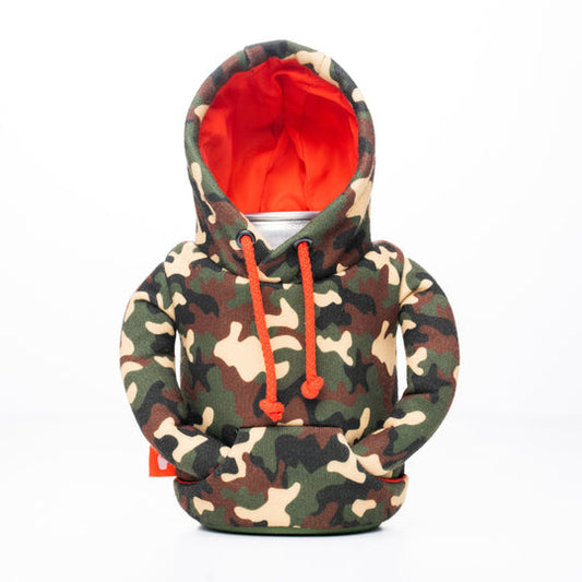 The Hoodie - Woodsy Camo/Puffin Red