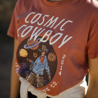 Cosmic Cowboy Women's Crop - Dusty Mauve